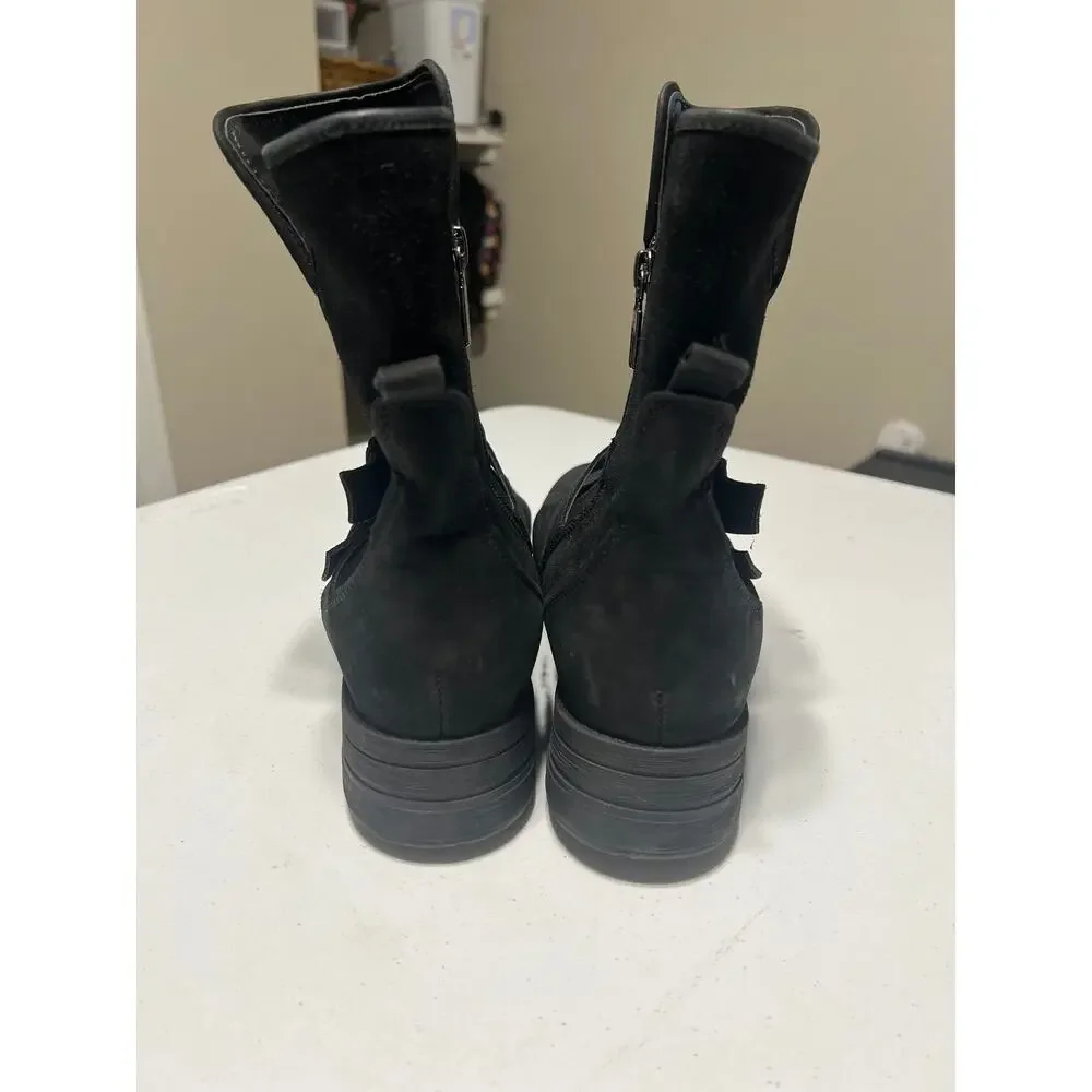 Blondo Tula Water Resistant Suede Moto Buckle Boots 11